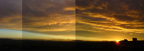 The sunset over Yorkshire