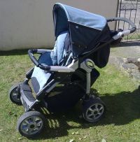 Pram rainhood and shopping basket