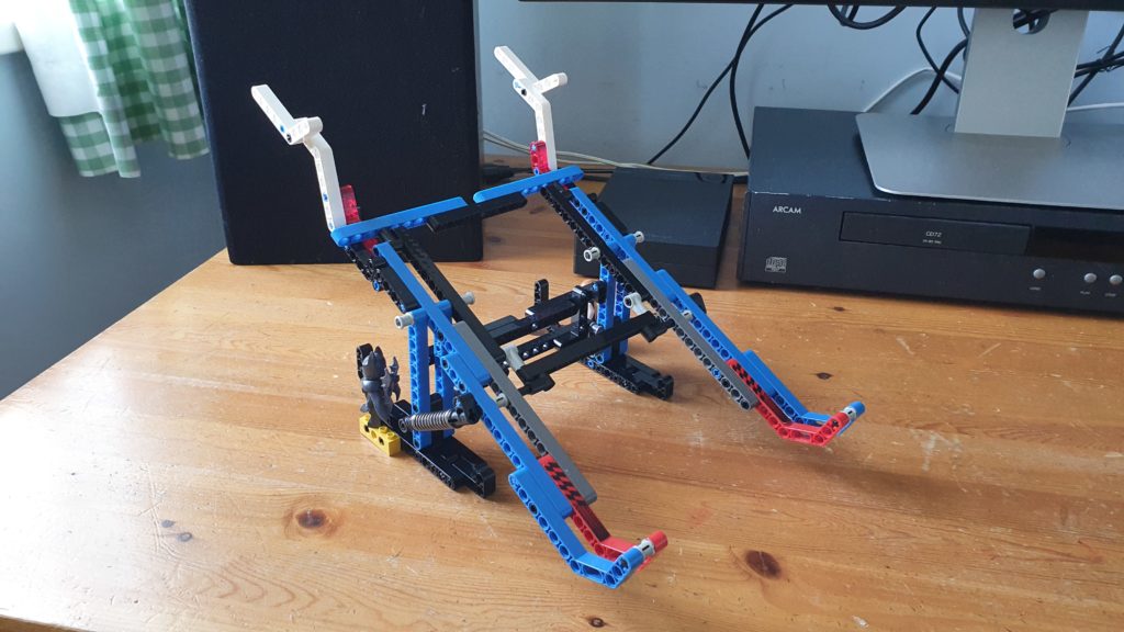 My laptop stand made out of Lego