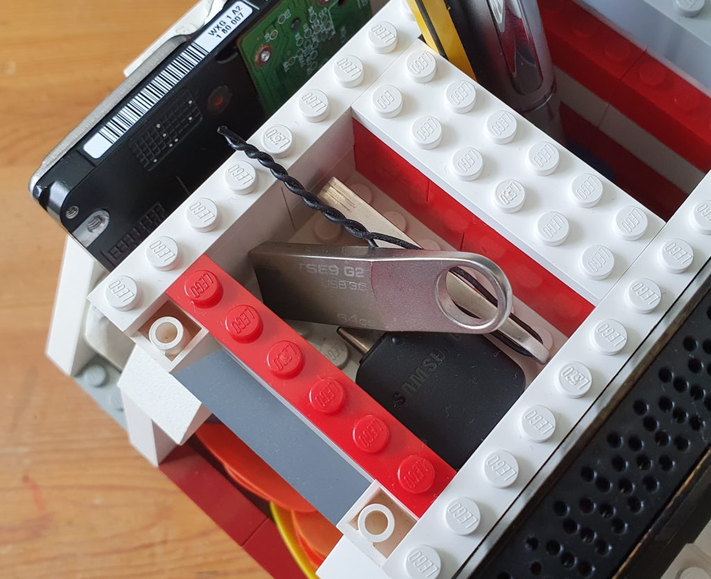 Small box of bits in my LEGO desk tidy