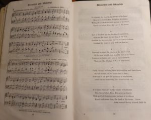 Music for the hymn 'O Worship The Lord In The Beauty Of Holiness'