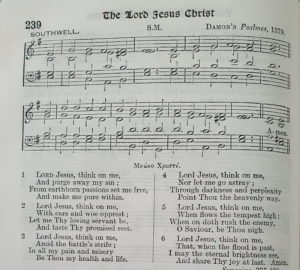 Sheet music for the hymn 'Lord Jesus Think On Me'